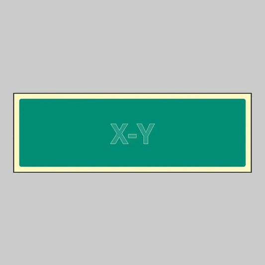 52204 Any message (please specify - max 10 characters) 450x150mm photoluminescent SAV Miscellaneous - Photoluminescent S/A Vinyl