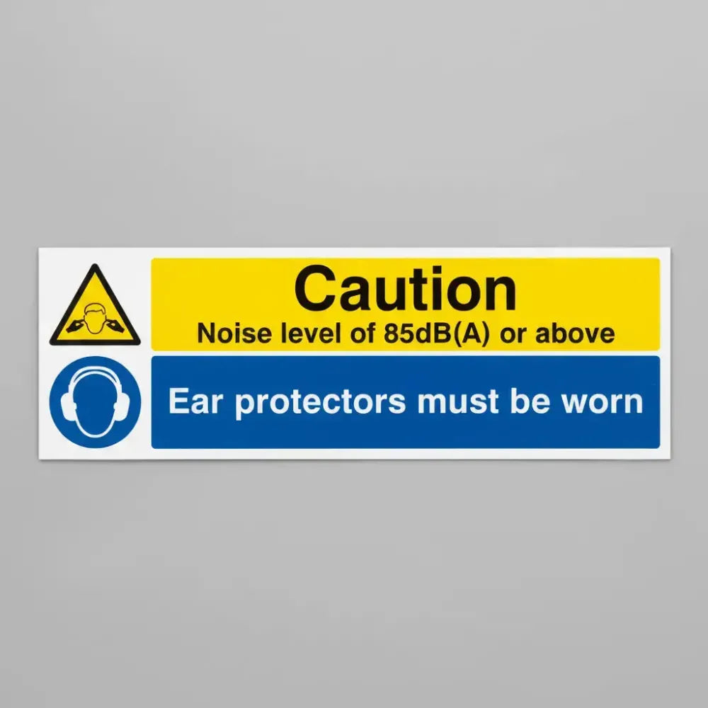 Caution noise level of 85dB(A) or above ear protectors must worn