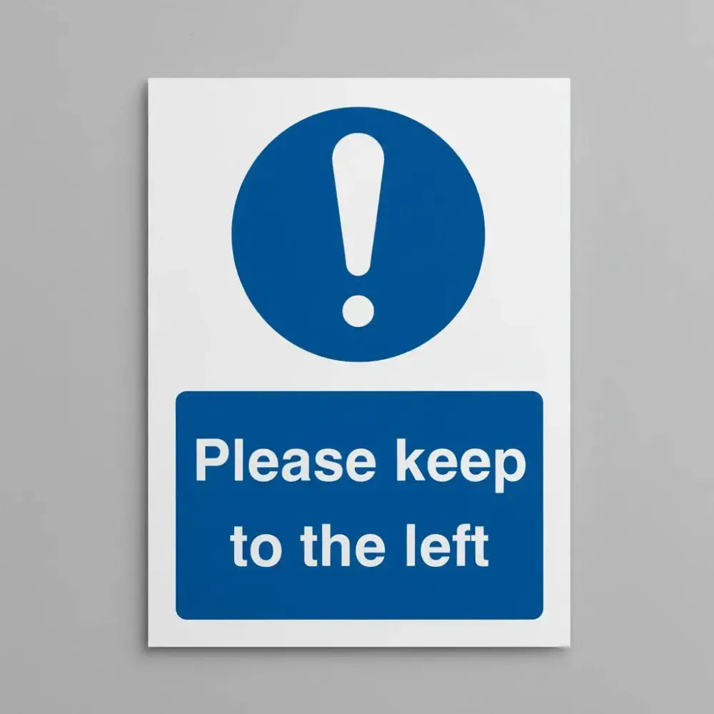 Please keep to the left