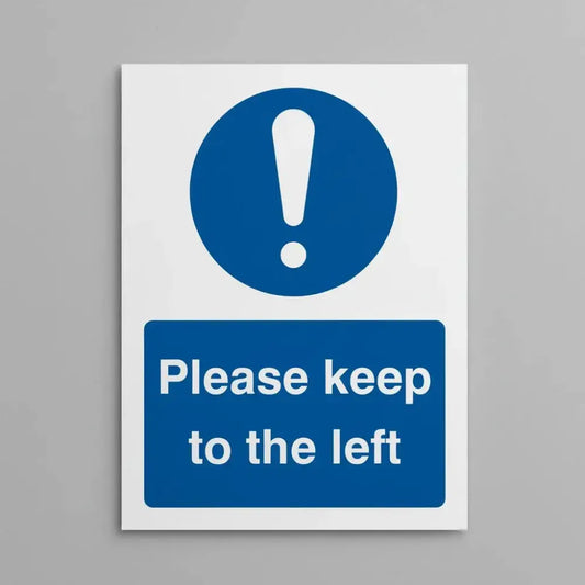 Please keep to the left