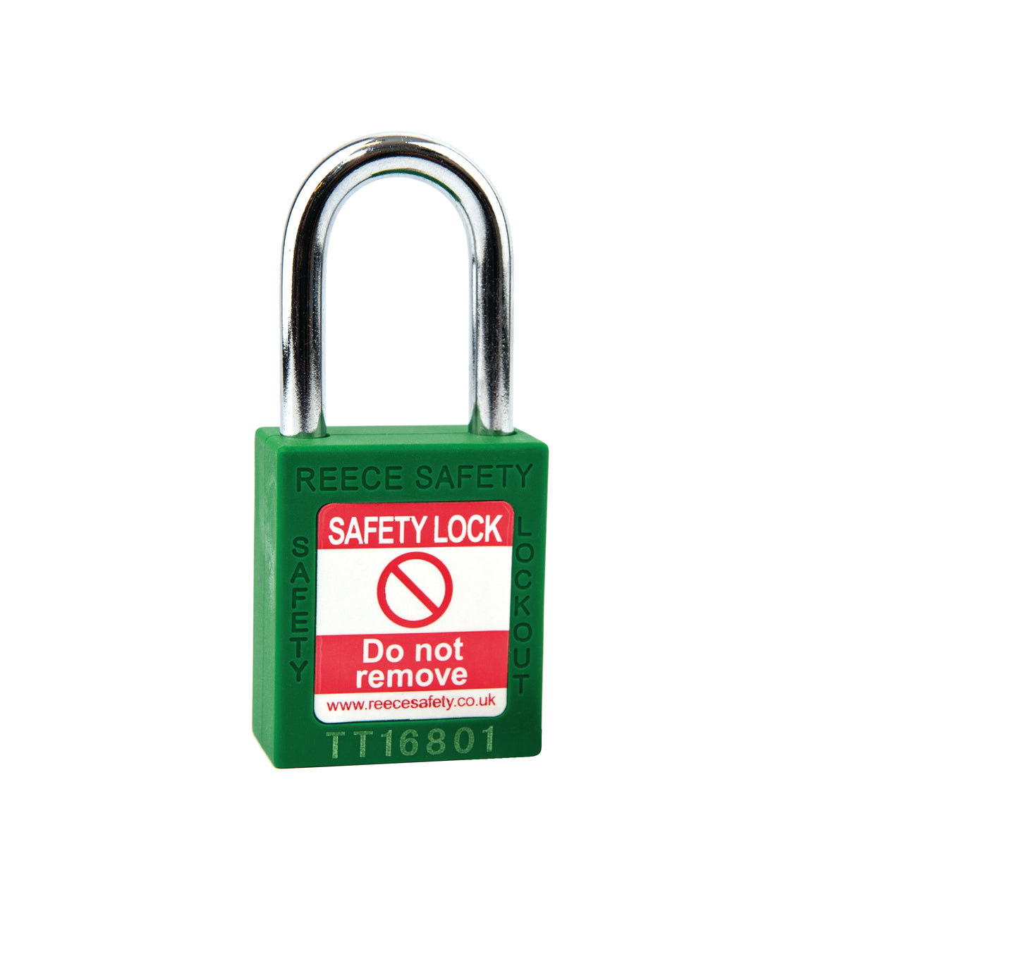 Safety Lockout Padlock, Keyed Different, Green