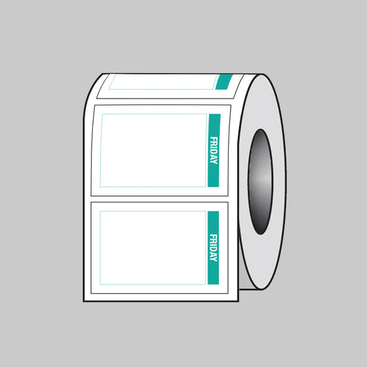 53687 Day of the Week labels (Friday) 75x50mm Roll of 100 (Removable matt polypropylene) Miscellaneous