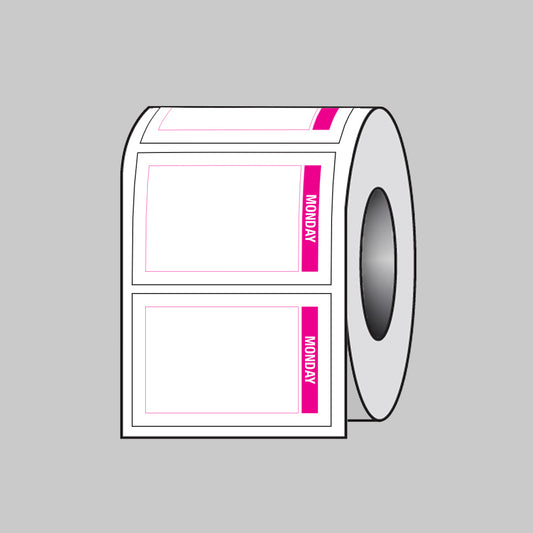 53688 Day of the Week labels (Monday) 75x50mm Roll of 100 (Removable matt polypropylene) Miscellaneous