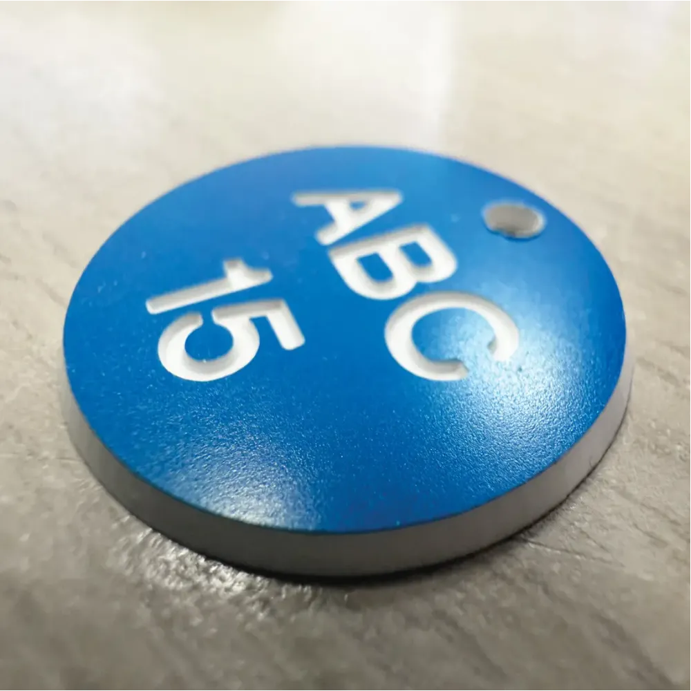53704 Engraved Valve Tag 27mm (Single tag - specify colour and custom text) Miscellaneous