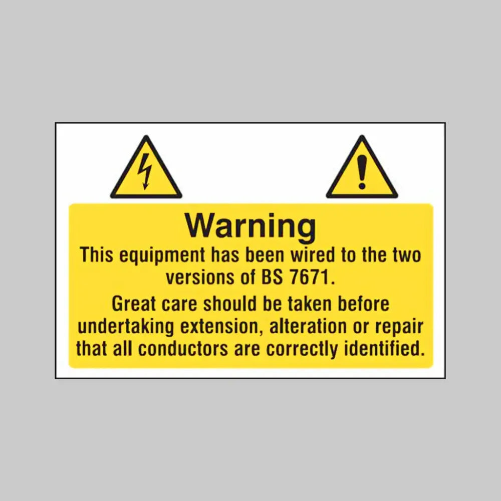 Electrical hazard label Sheet of 10 75x50mm