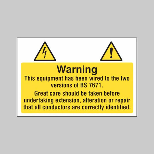 Electrical hazard label Sheet of 10 75x50mm