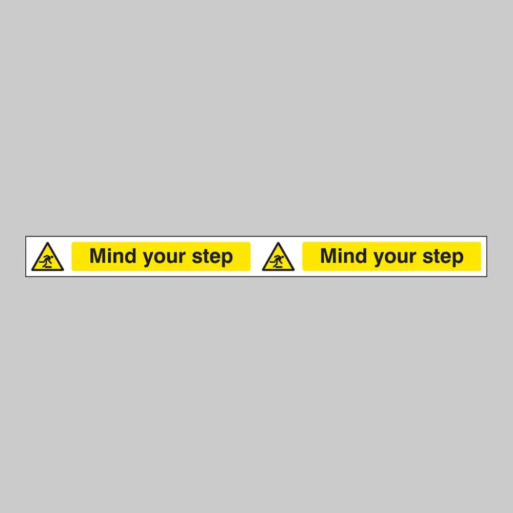 Mind your step strip 400x35mm self adhesive vinyl