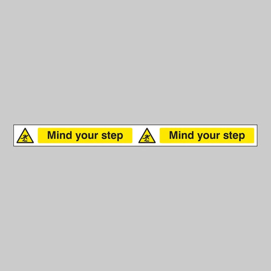 Mind your step strip 400x35mm self adhesive vinyl