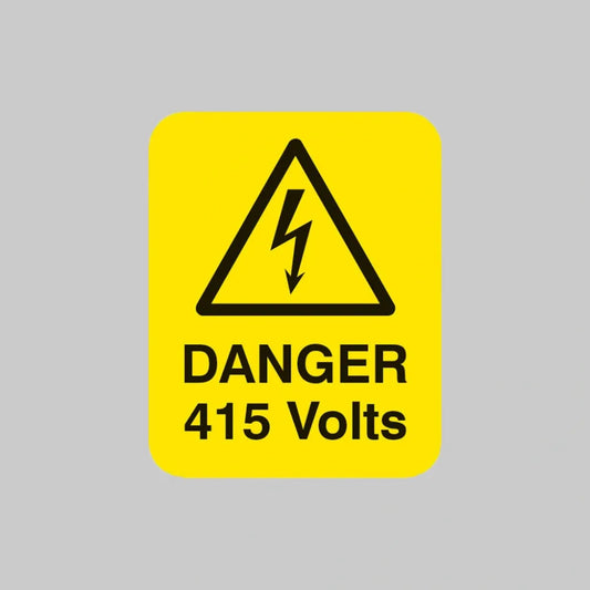 Warning electrical connection  Sheet of 25 labels 40x50mm