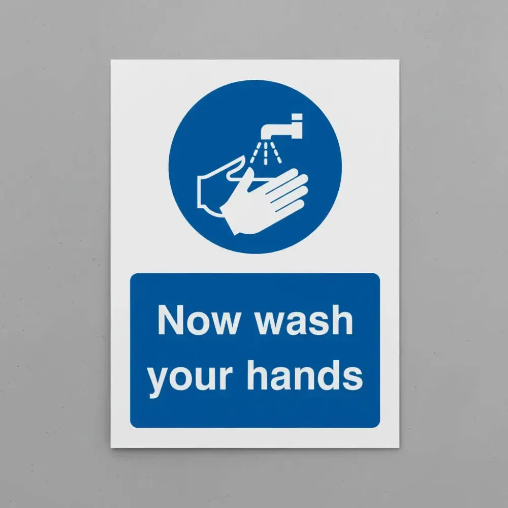 Now wash your hands