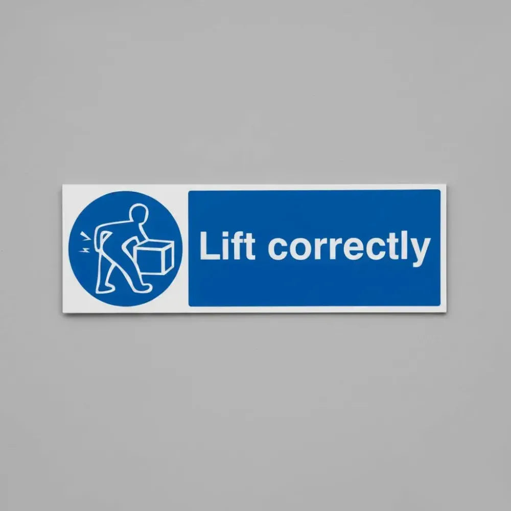 Lift correctly