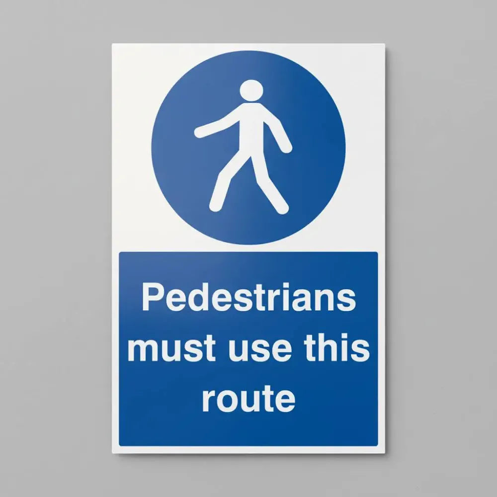Pedestrians must use this route