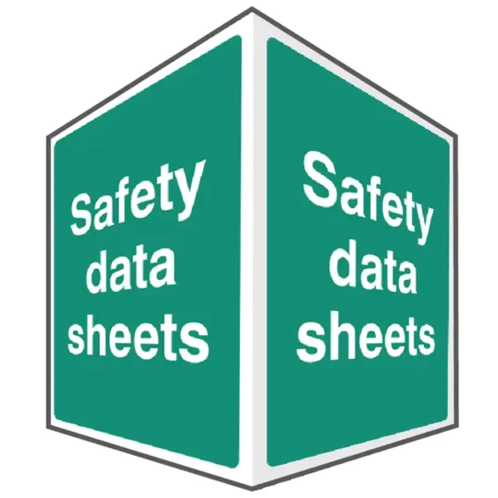 EasiFIX projecting sign 150x200mm face size - Safety data sheets