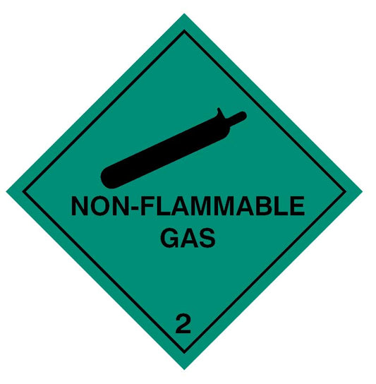 54517 100 S/A labels 100x100mm Non flammable gas Miscellaneous