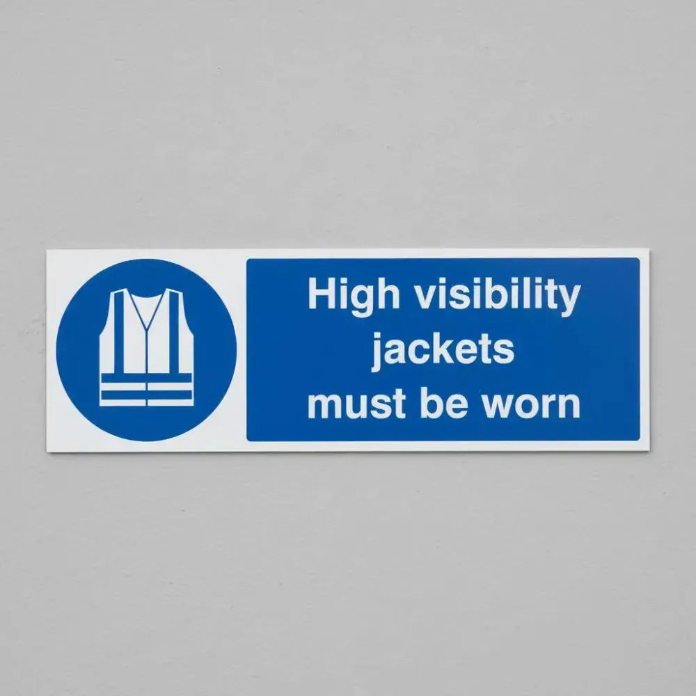 High visibility jackets must be worn