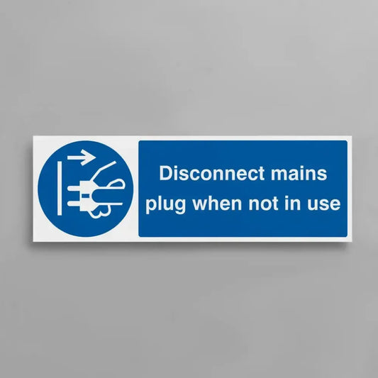 Disconnect mains plug when not in use