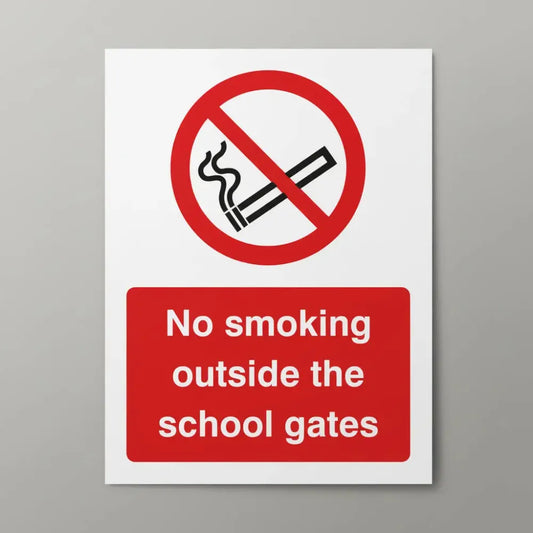 No smoking outside the school gates