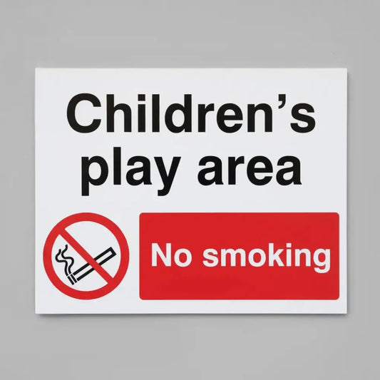 Childrens play area No smoking