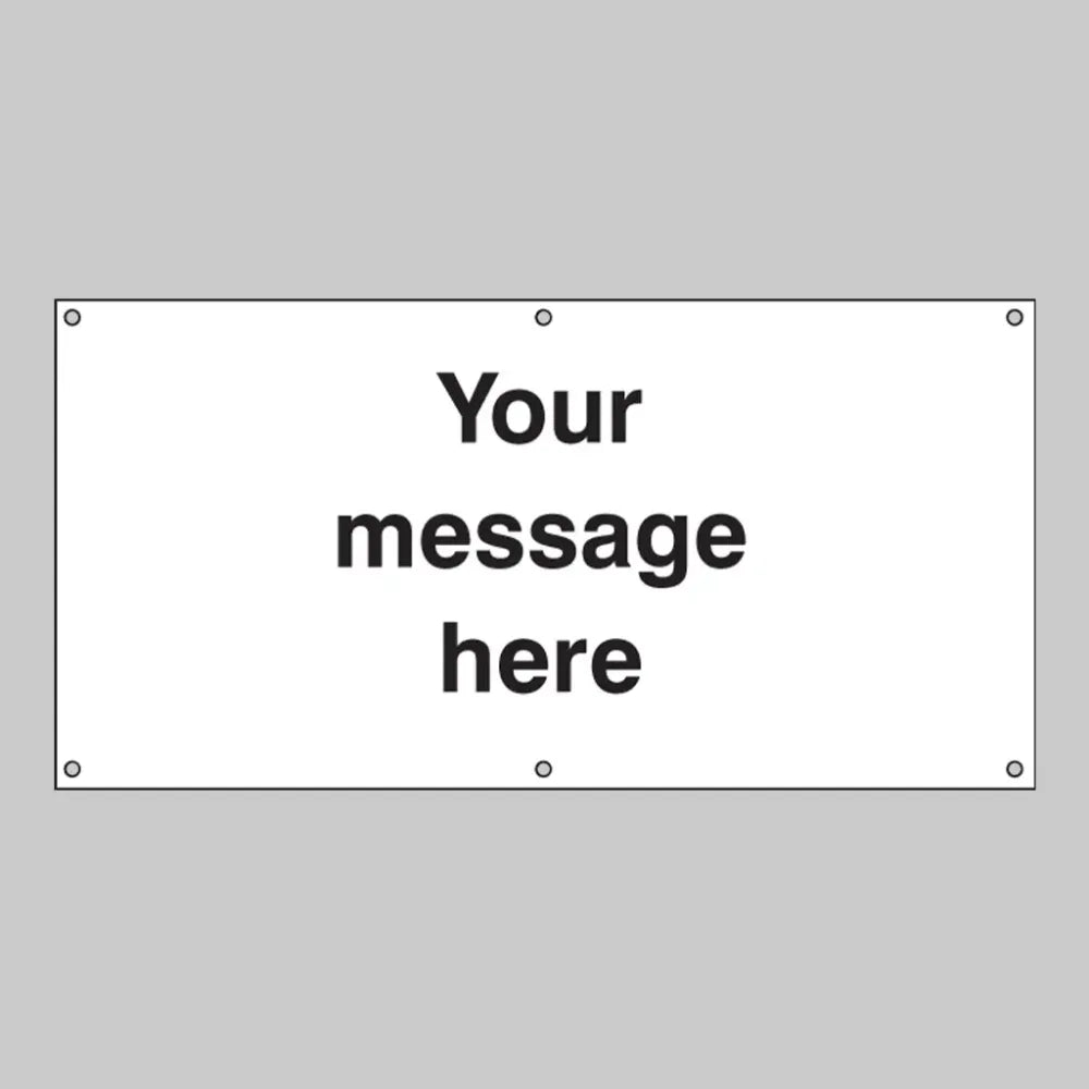 Design your own banner c/w eyelets 1270x610mm