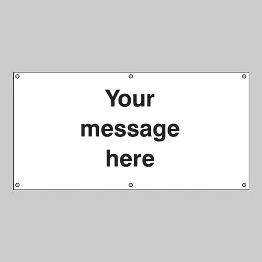 Design your own banner c/w eyelets 1270x610mm