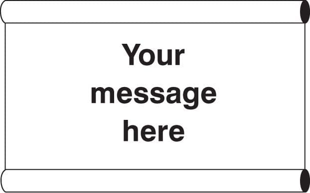 55099 Design Your Own Banner c/w loops 1270x610mm  (1270x610mm) Safety Sign