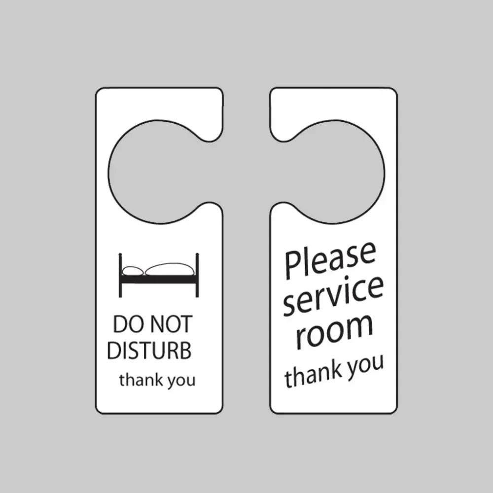 Do not disturb/Please service room door hanger 80x205mm double sided