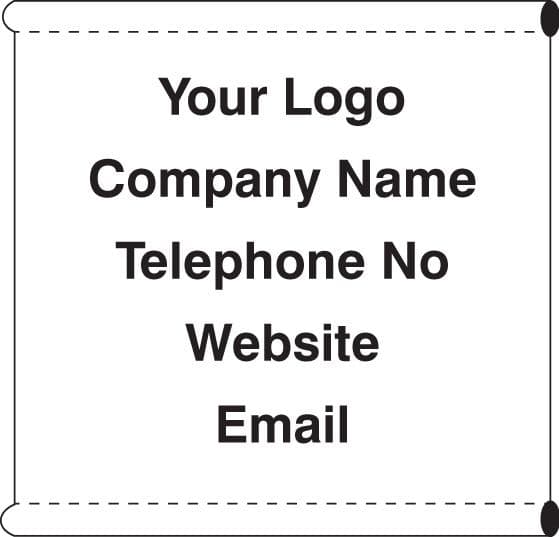 55109 Scaffold Company Banner (c/w loops)  (1270x1270mm) Safety Sign