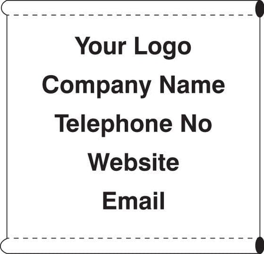 55109 Scaffold Company Banner (c/w loops)  (1270x1270mm) Safety Sign