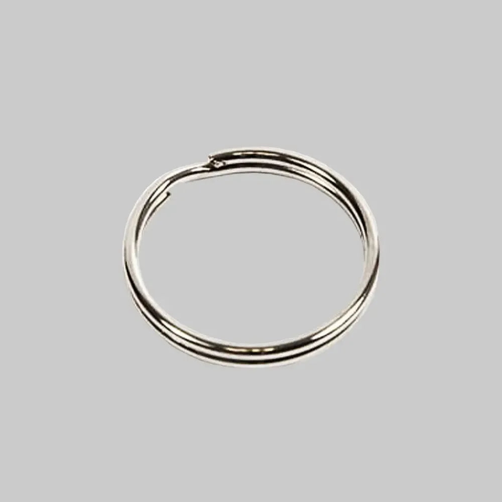 25mm Nickel Plated Steel Split Ring for engraved Key Fobs