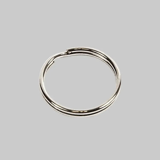 25mm Nickel Plated Steel Split Ring for engraved Key Fobs