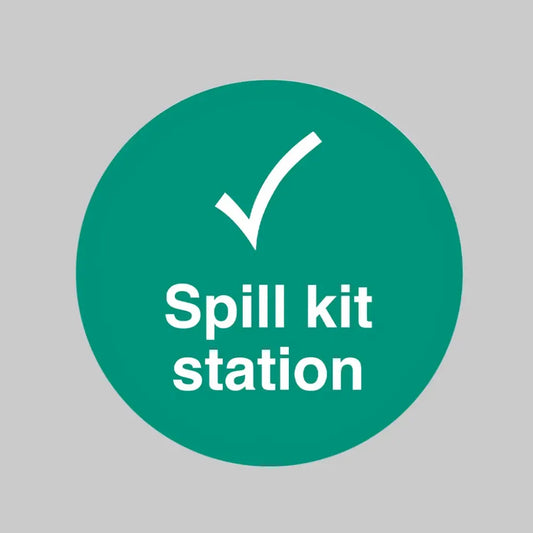 55398 Spill Kit Station floor graphic 400mm dia Miscellaneous