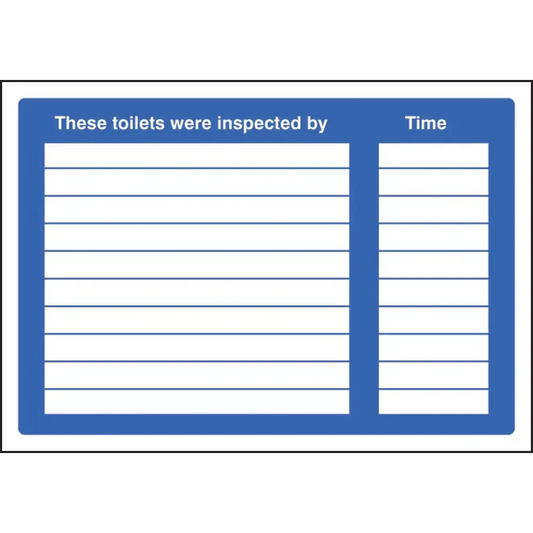 These toilets were inspected at adapt-a-sign 215x310mm