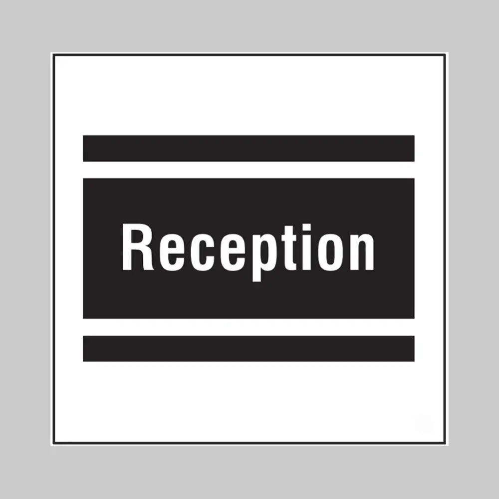 Reception, builder signs 400x400mm