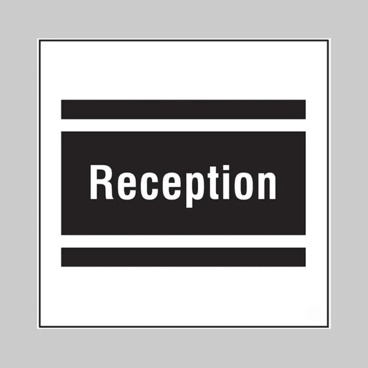 Reception, builder signs 400x400mm