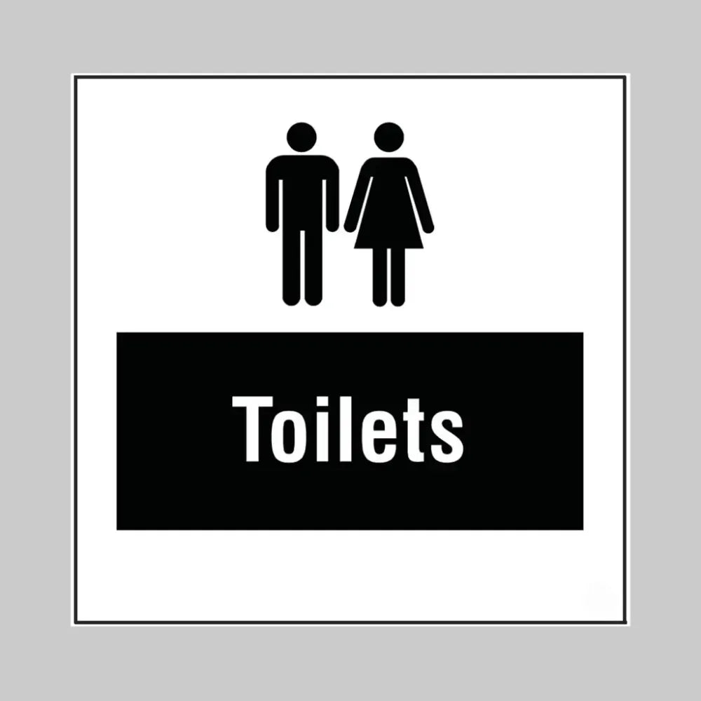 Toilets, builder signs 400x400mm