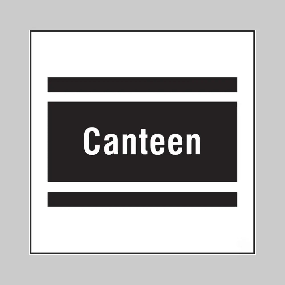 Canteen, builder signs 400x400mm