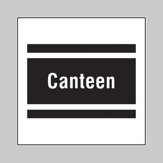 Canteen, builder signs 400x400mm