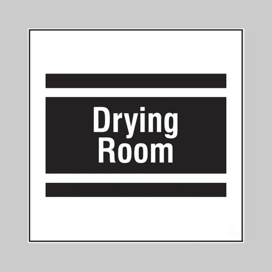 Drying room, builder signs 400x400mm