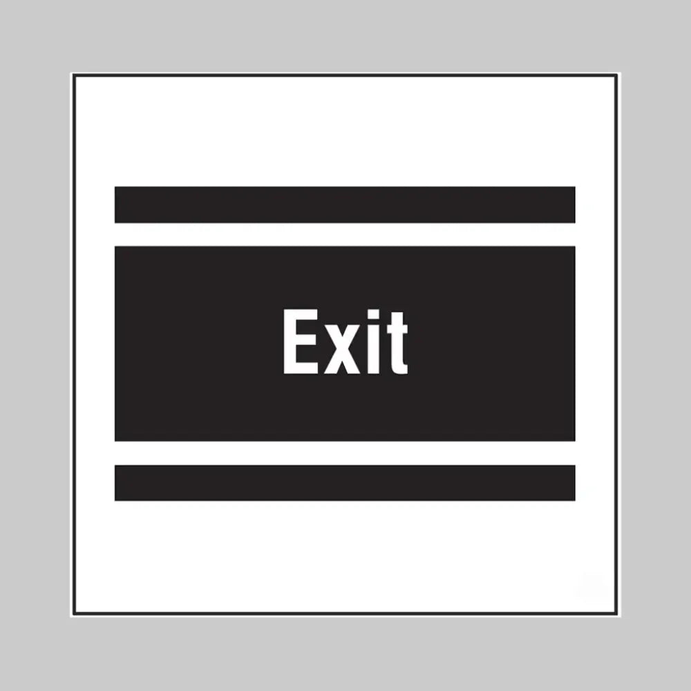 Exit, builder signs 400x400mm