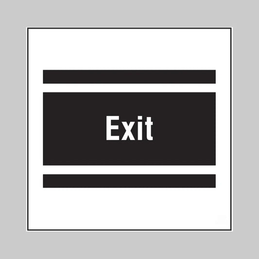 Exit, builder signs 400x400mm