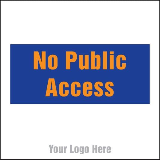 55739 No public access, site saver sign 400x400mm  (400x400mm) Safety Sign