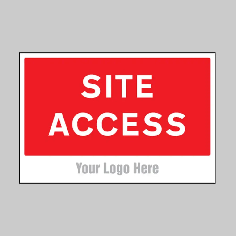 Site access, builder signs 600x400mm