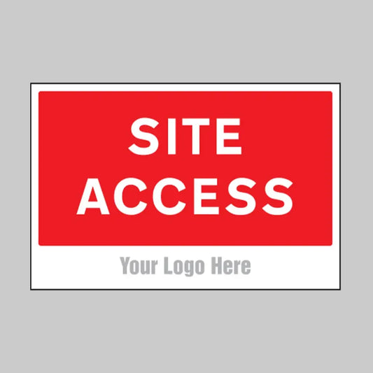 Site access, builder signs 600x400mm