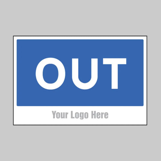 Out, builder signs 600x400mm