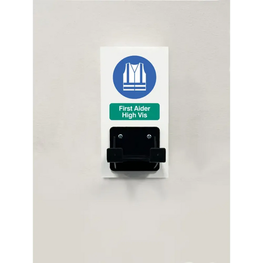 55936 PPE Station - First Aider High Vis - Single Hook on 80x160mm 10mm foam pvc Miscellaneous