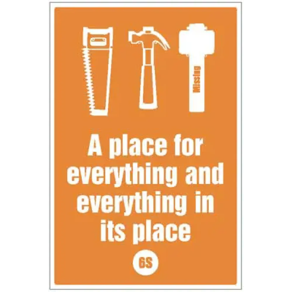 A place for everything and everything in its place - 6S Poster - 400x600mm rigid plastic