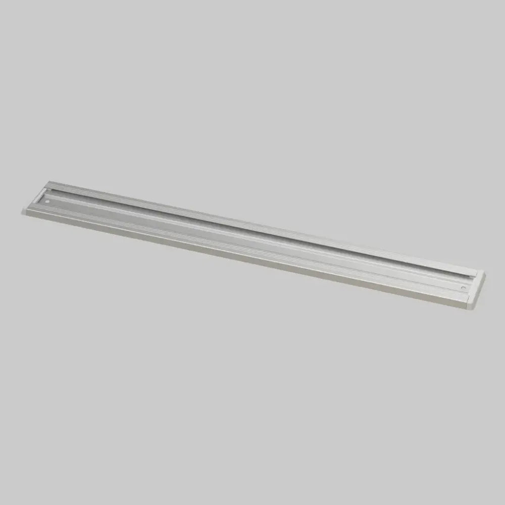 Aluminium Channelled Hanging Rail, 515x55mm, with blue end caps