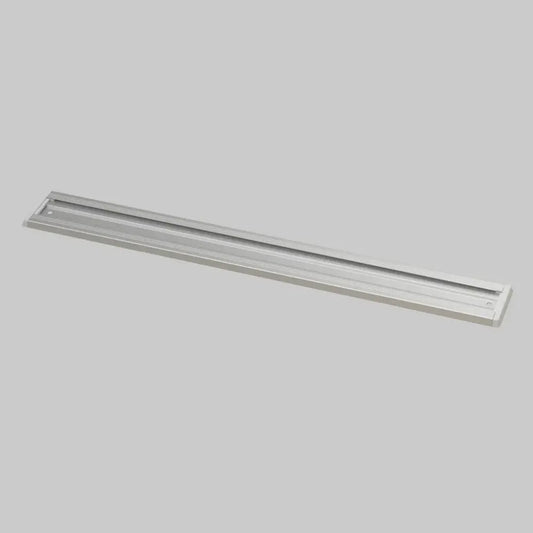 Aluminium Channelled Hanging Rail, 515x55mm, with blue end caps