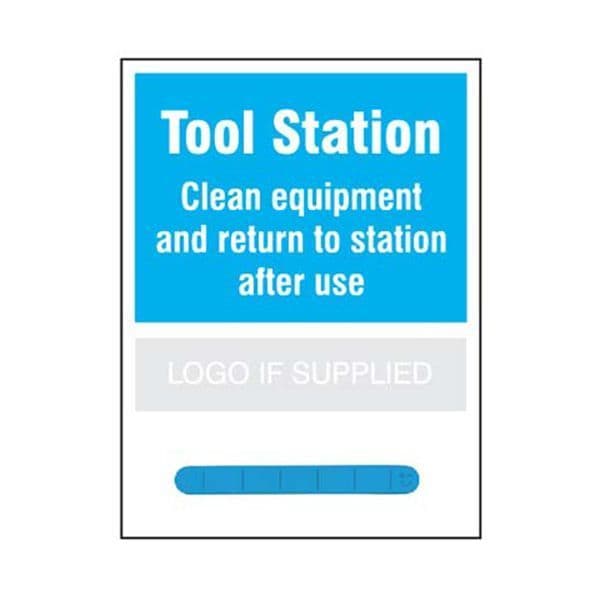 55970 Tool Station Shadow Board with 360mm magnetic aluminium rail, 450x600mm 10mm foam pvc