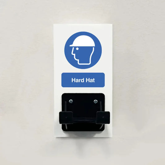 55975 PPE Station - Hard Hat - Single Hook on 80x160mm 10mm foam pvc Miscellaneous